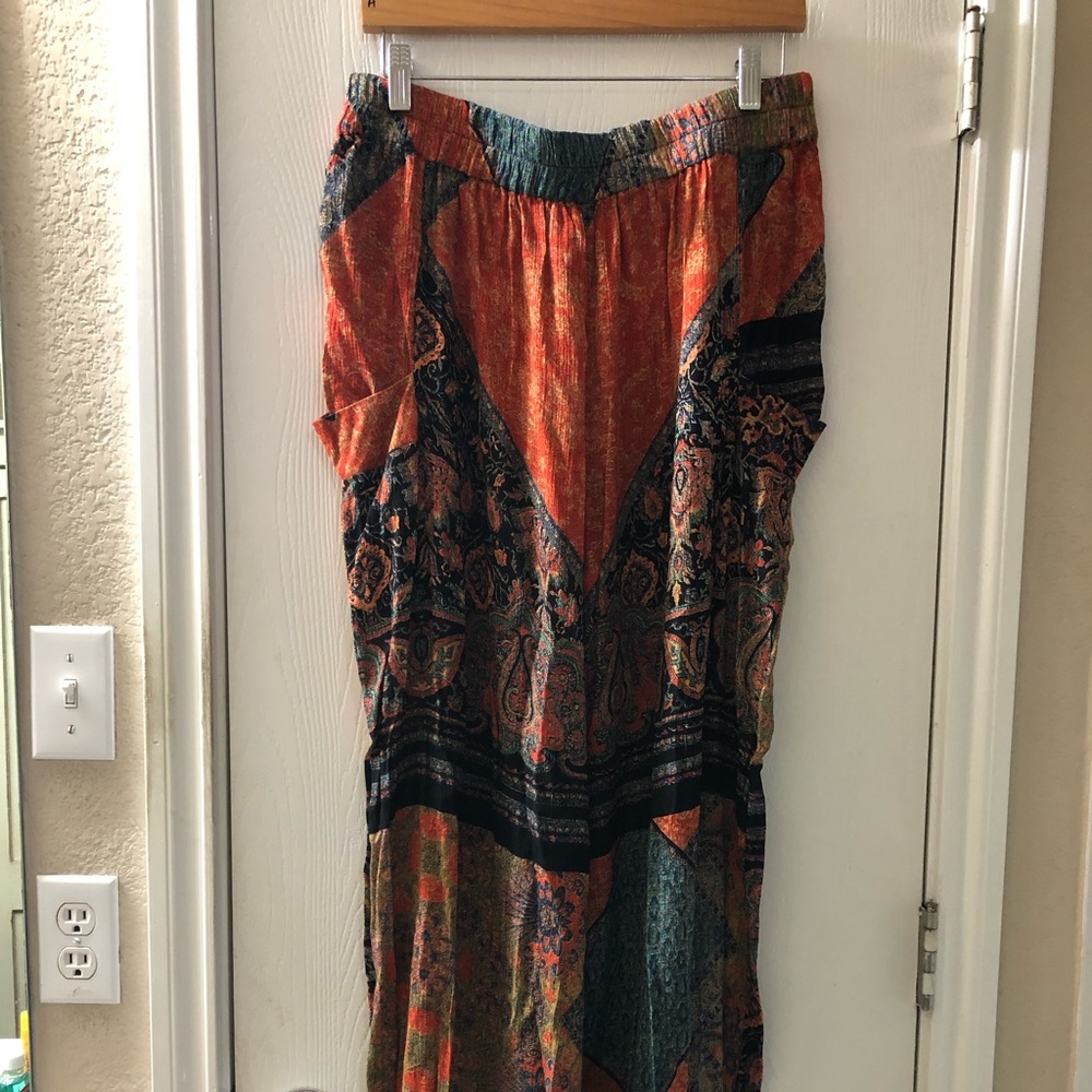 Free People Balloon Mixed Print Pants